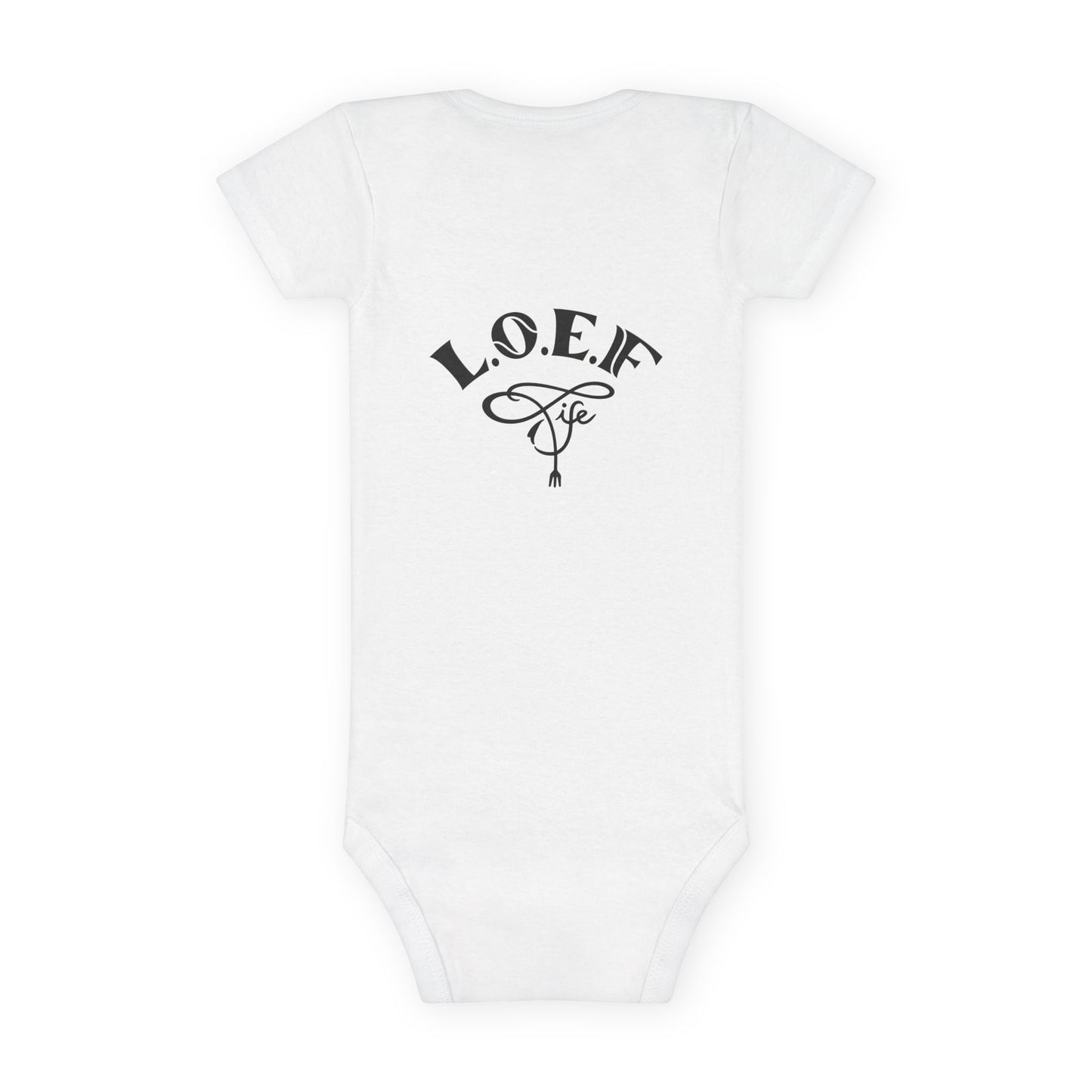 L.O.E.F Foodie 4Life Baby Bodysuit  (Fuchsia)