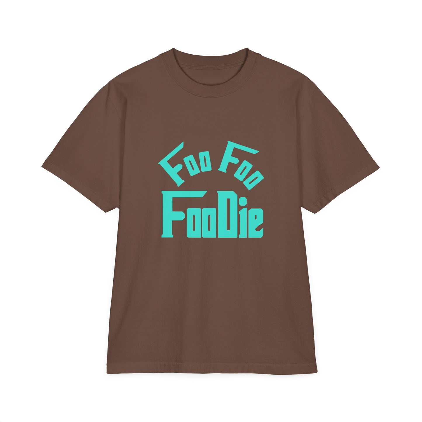 L.O.E.F Unisex FOO FOO FOODIE Tee Shirt (Turquoise)