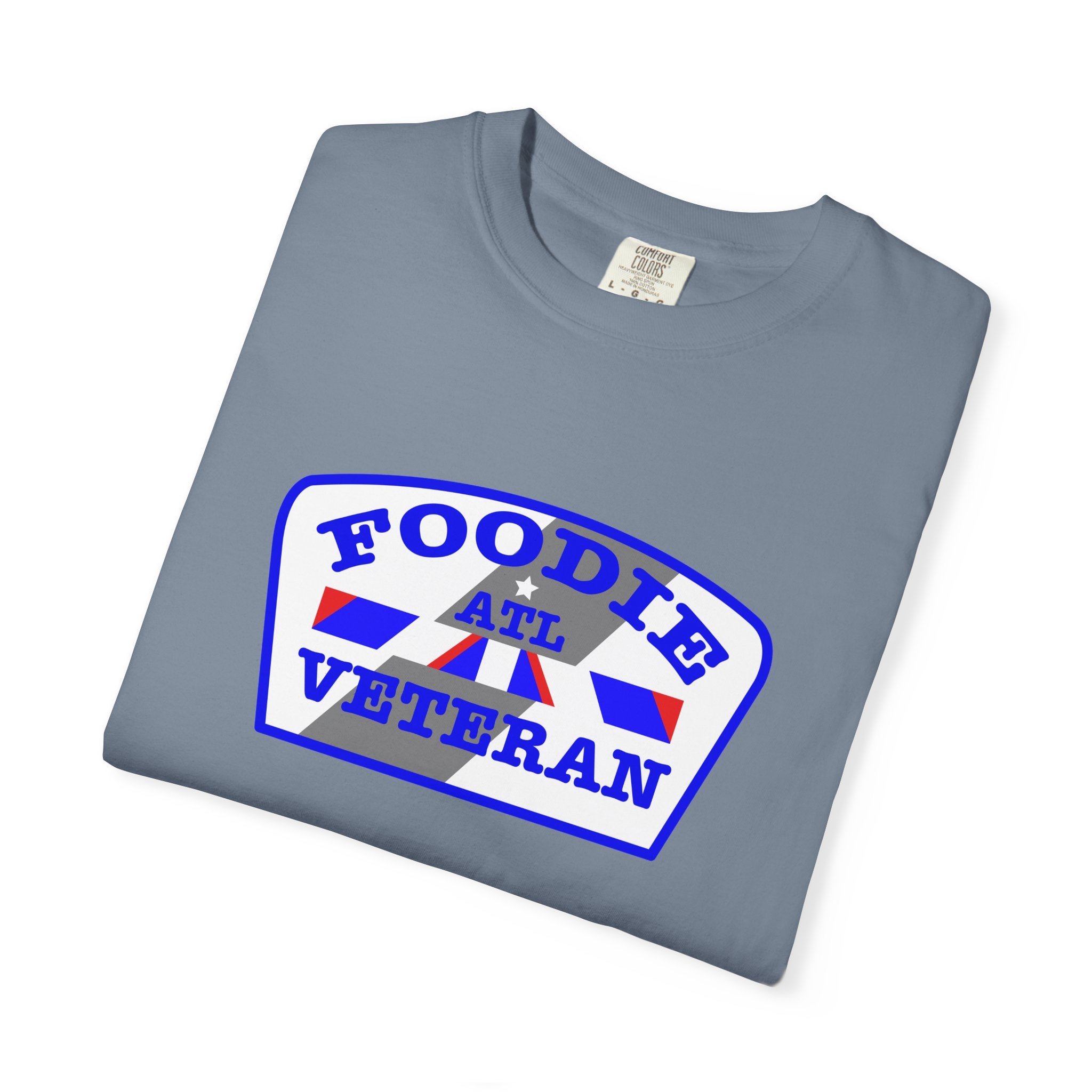 L.O.E.F Foodie Veteran ATL Unisex Tee Shirt (Blue)