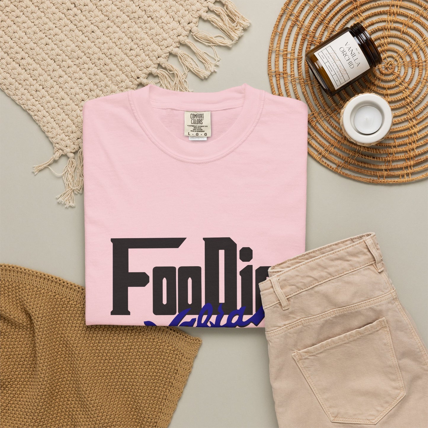 L.O.E.F Foodie Mafia Unisex Tee shirt (Dark Blue)