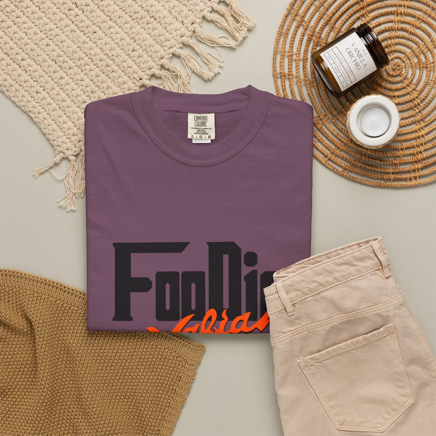 L.O.E.F Foodie Mafia Unisex Tee Shirt (Flat Red)