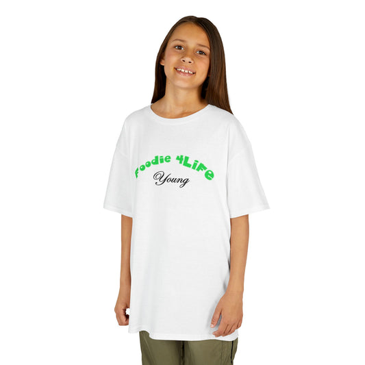 L.O.E.F Foodie 4Life Young Tee Shirt  (Machalite Green)