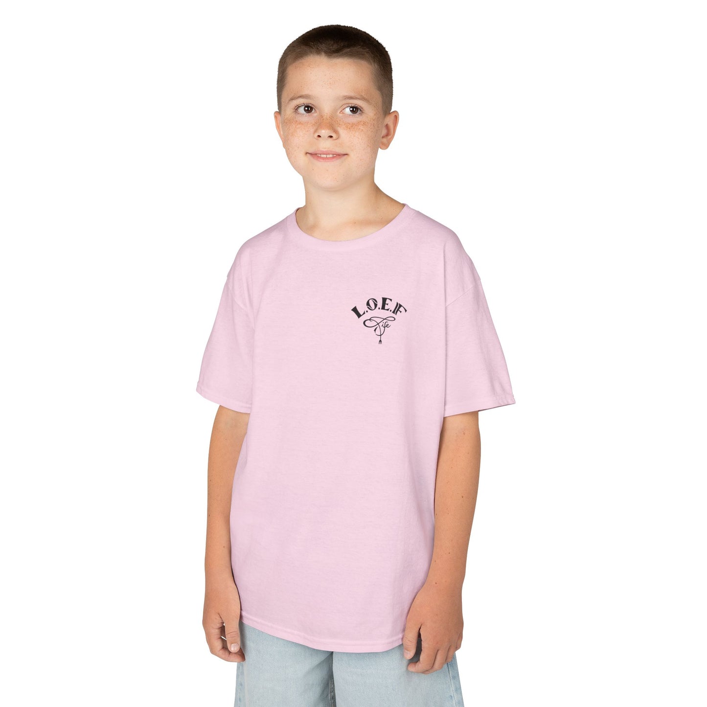 L.O.E.F Foodie 4Life Young Tee Shirt  (Dark Blue)
