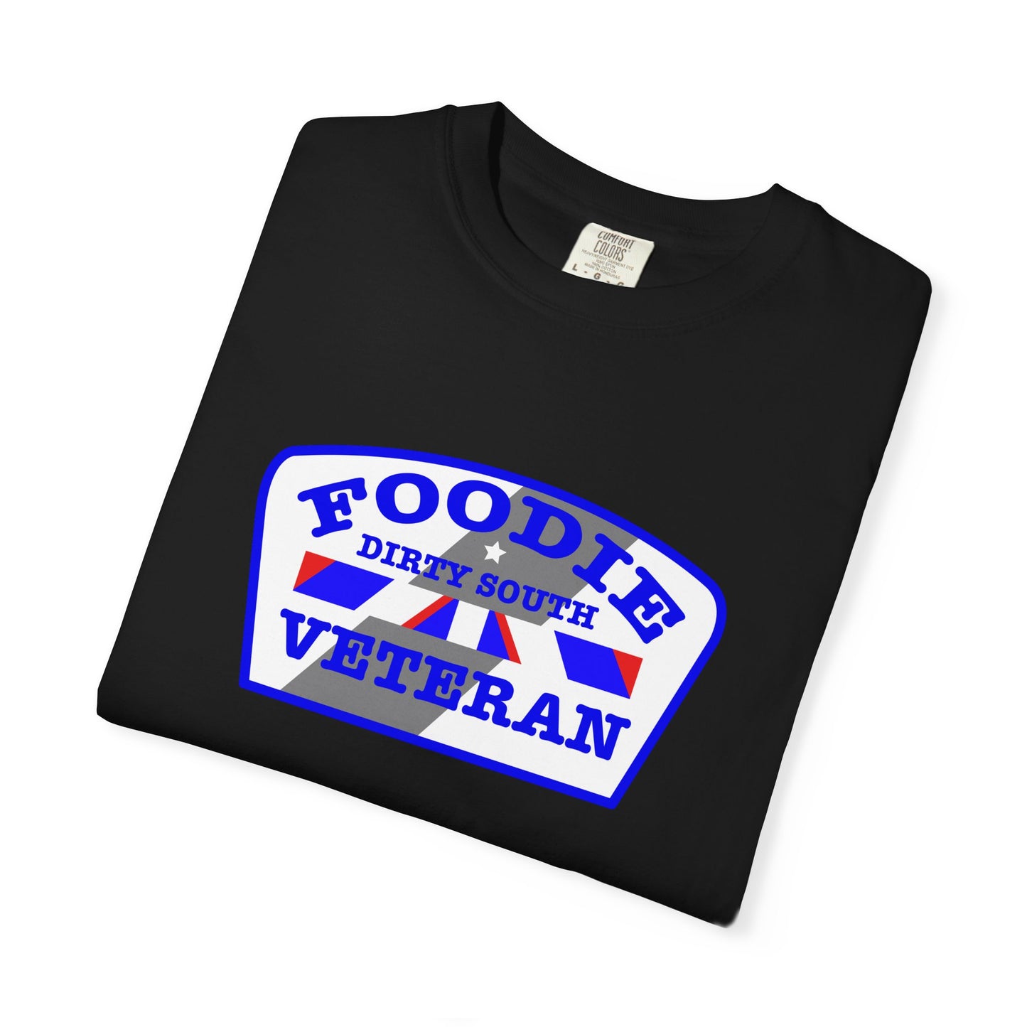 L.O.E.F Foodie Veteran DIRTY SOUTH Unisex Tee Shirt (Blue)