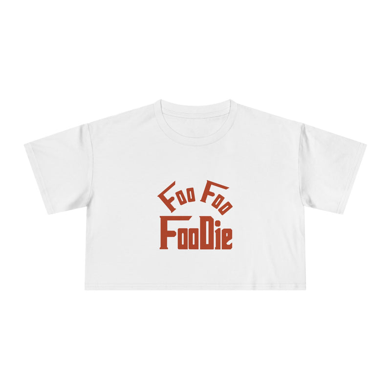 L.O.E.F Women Vegan Foodie Crop Tee (Rust)