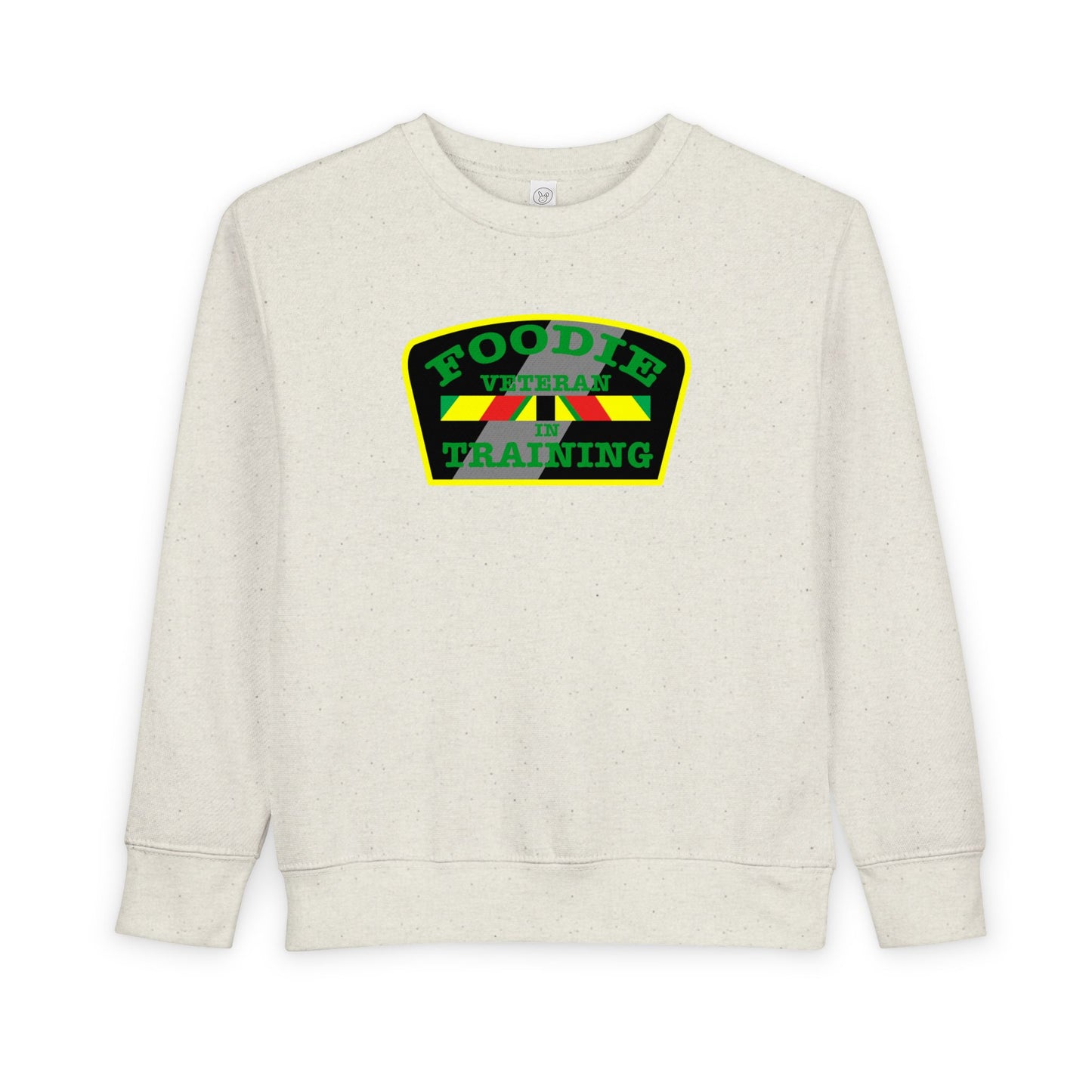 L.O.E.F Foodie Veteran In Training Toddler Sweatshirt (Green)