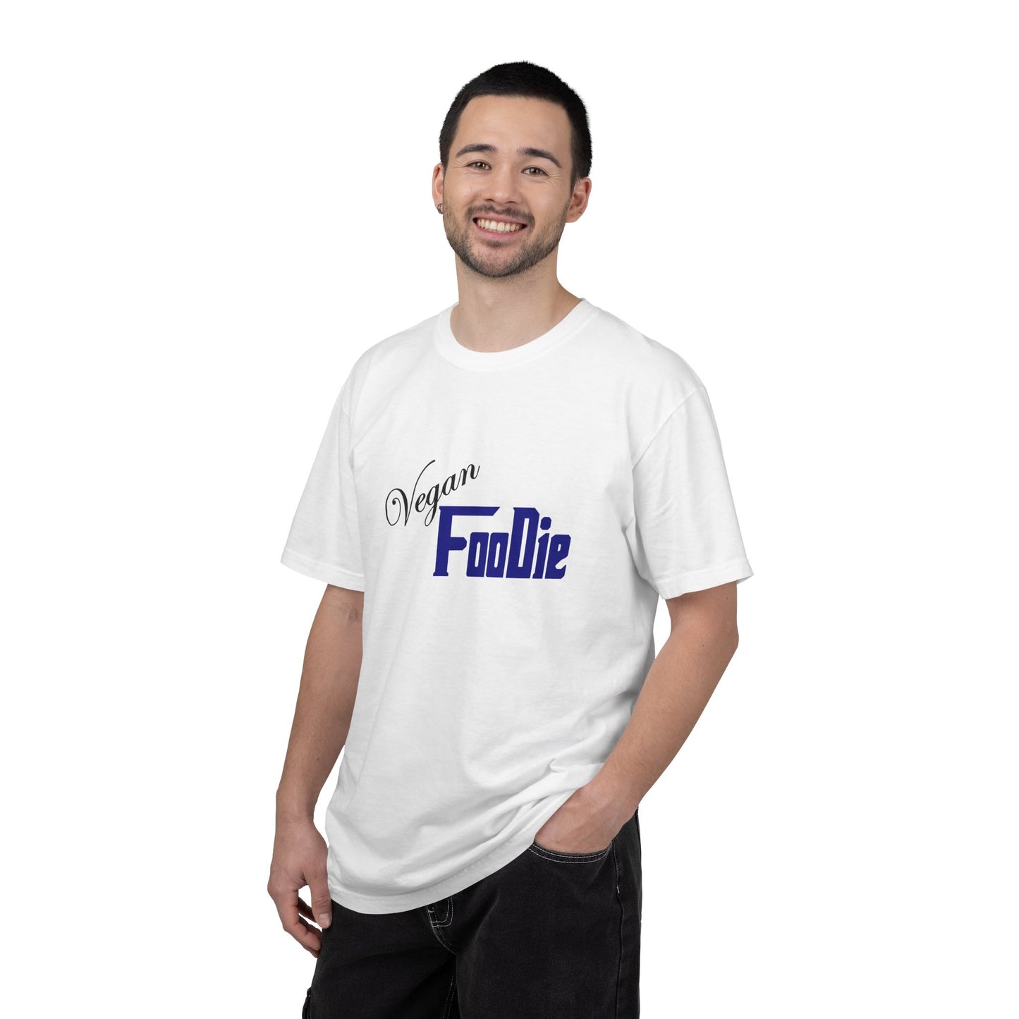 L.O.E.F Unisex Vegan Foodie Tee Shirt (Dark Blue)