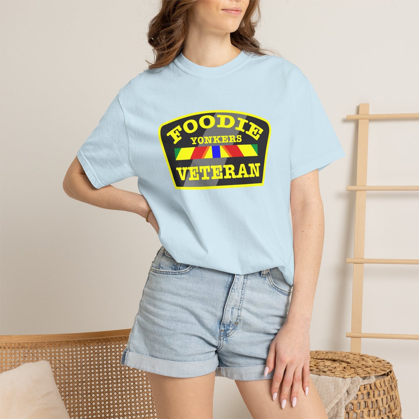 L.O.E.F Foodie Veteran YONKERS Unisex Tee Shirt (Yellow)