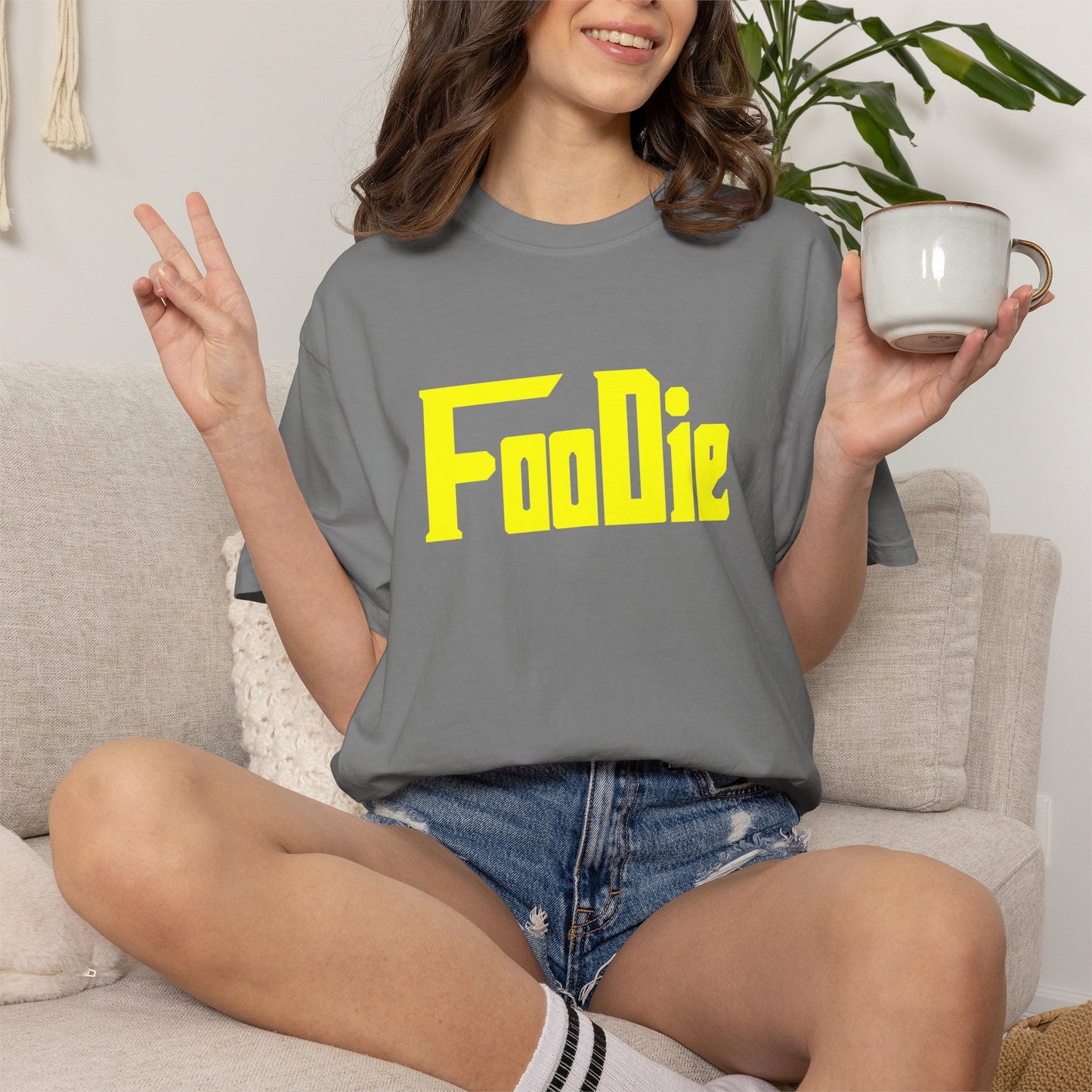 L.O.E.F Foodie Unisex Tee Shirt  (Yellow)