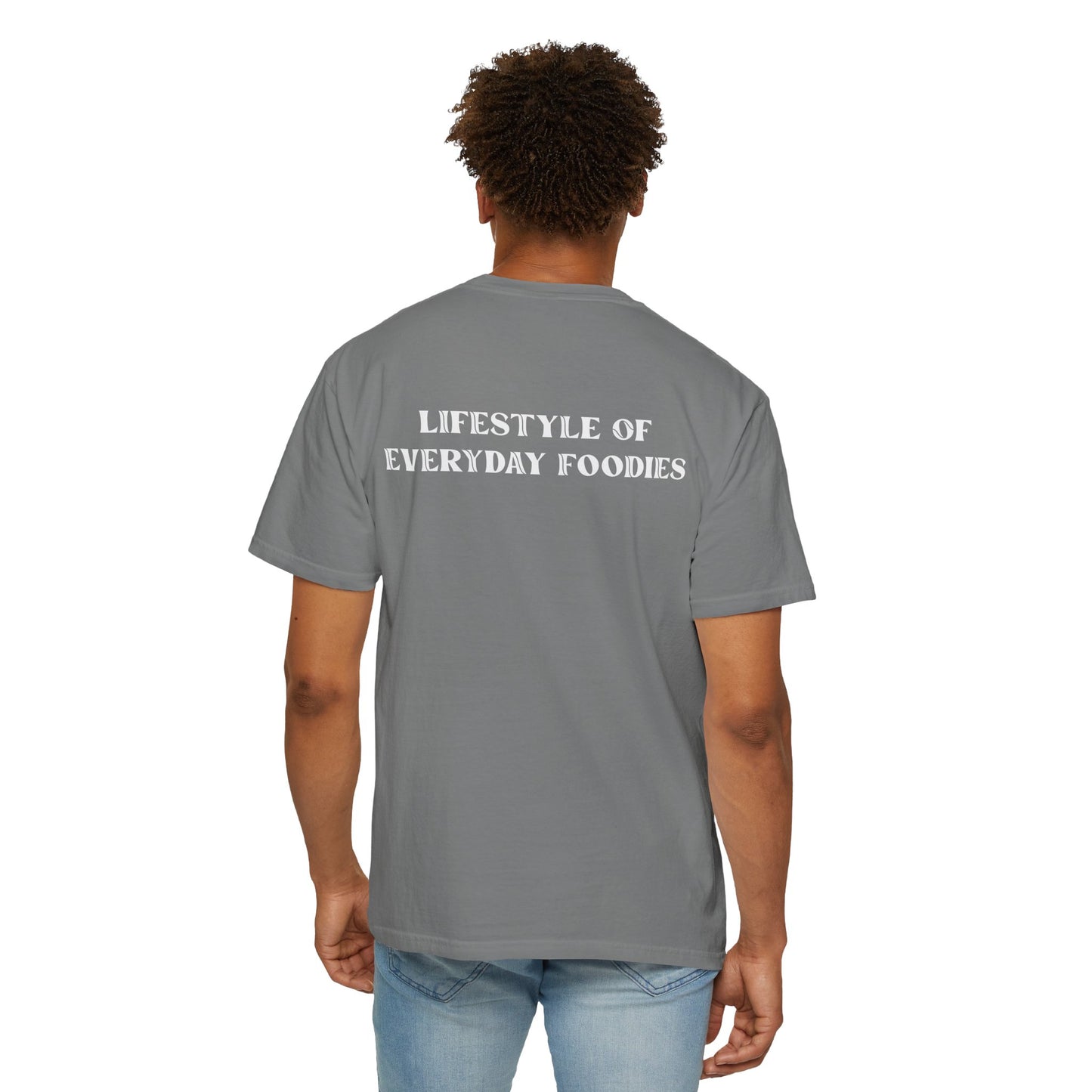 L.O.E.F LIFESTYLE OF EVERYDAY FOODIES Unisex Tee Shirt (White)