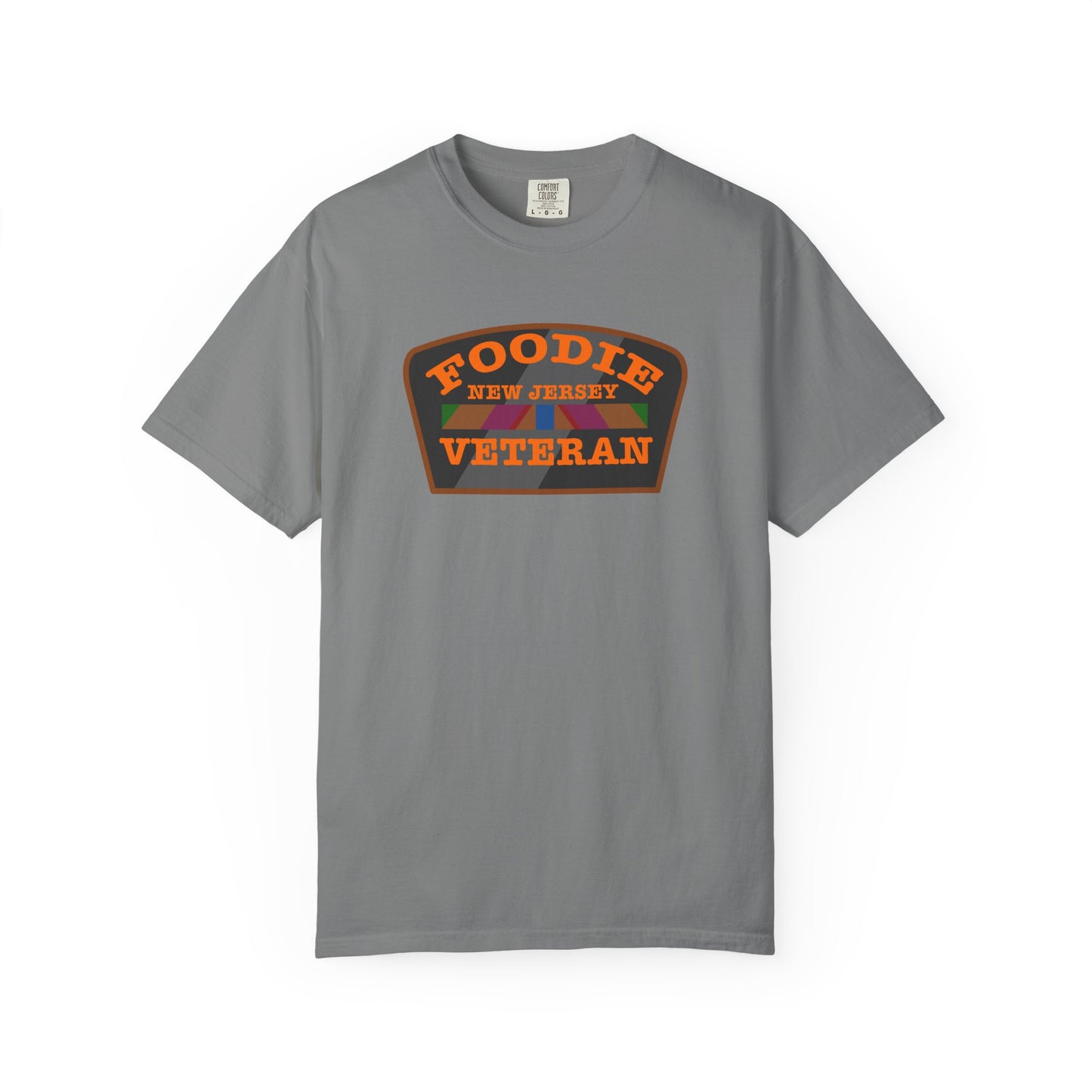 L.O.E.F Foodie Veteran NEW JERSEY Unisex Tee Shirt (Orange)