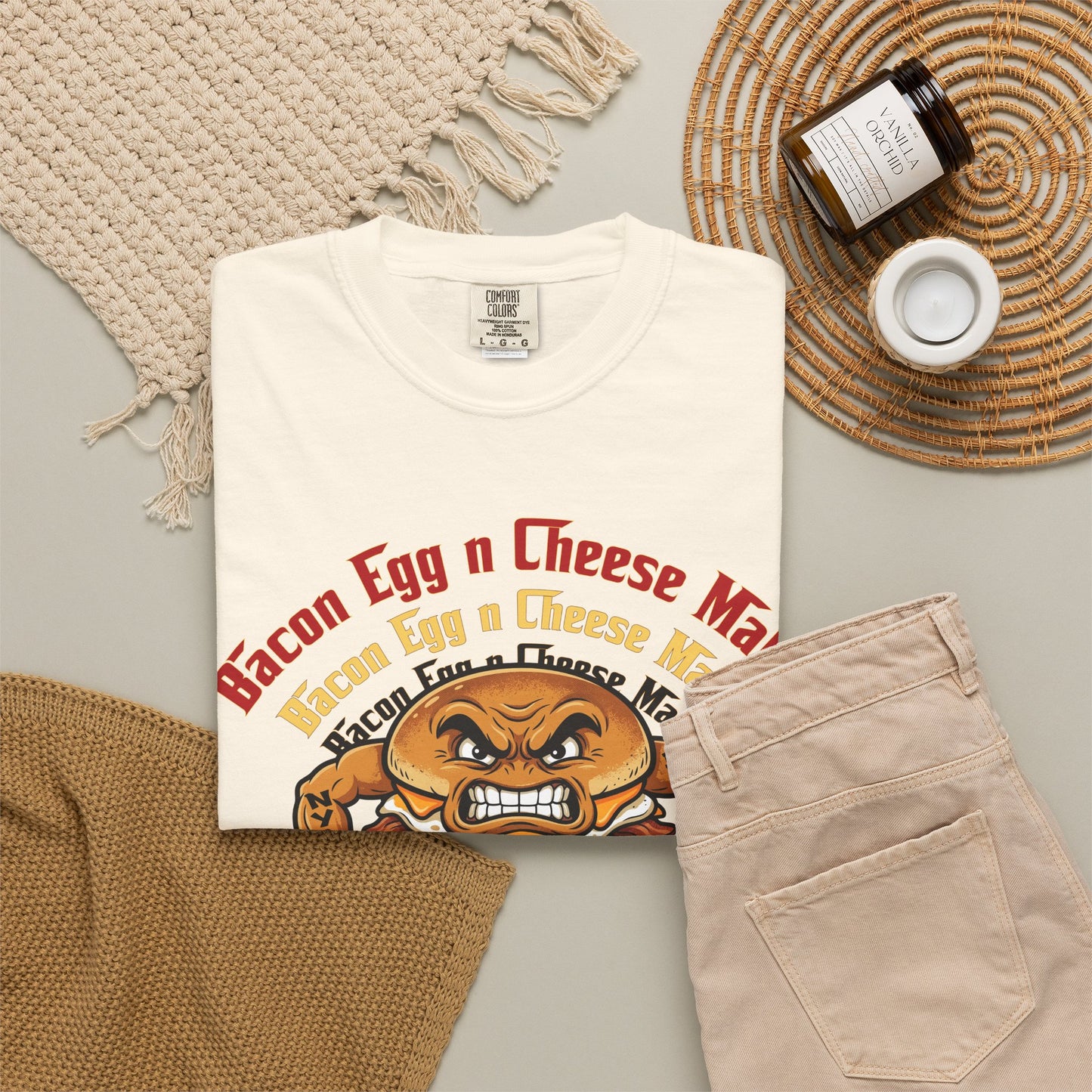 L.O.E.F Bacon Egg n Cheese Mafia Unisex Tee Shirt