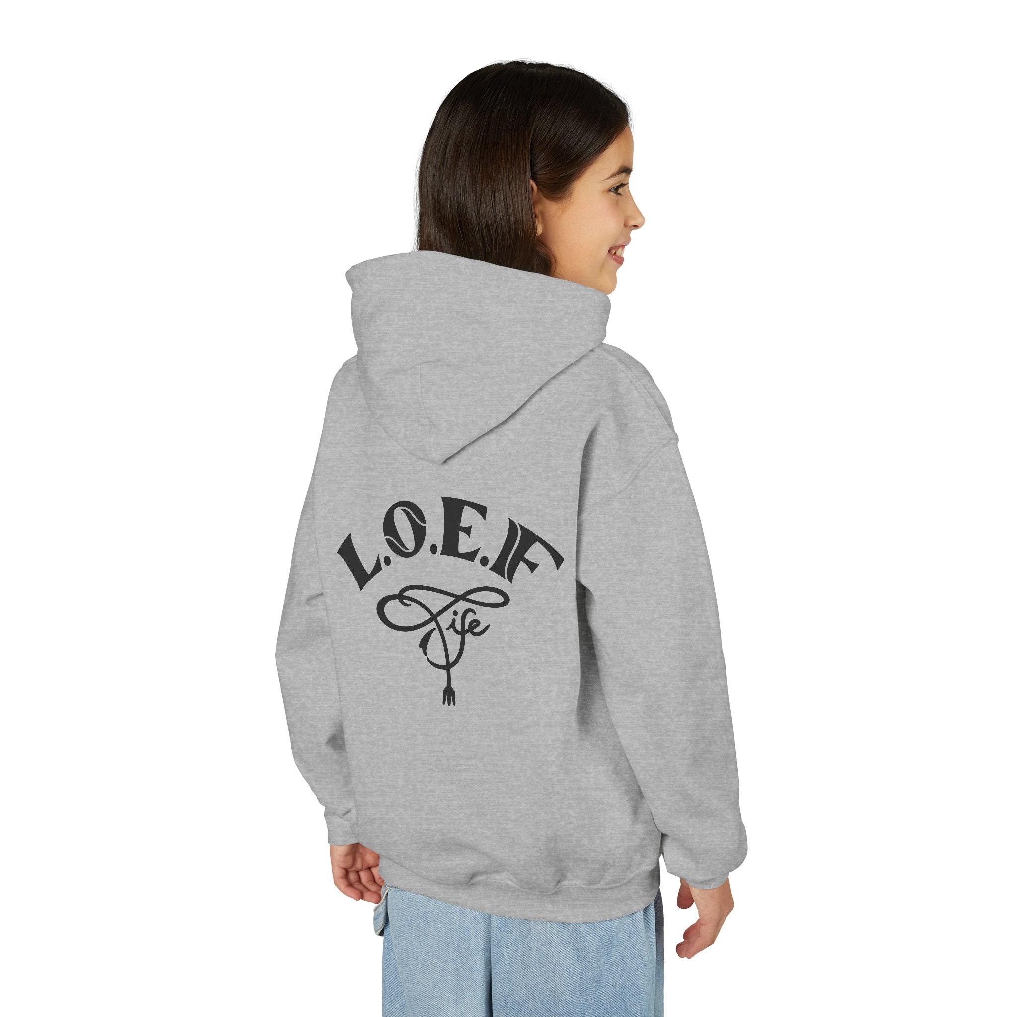 L.O.E.F Foodie 4Life Young Hoodie (Fiery Red)
