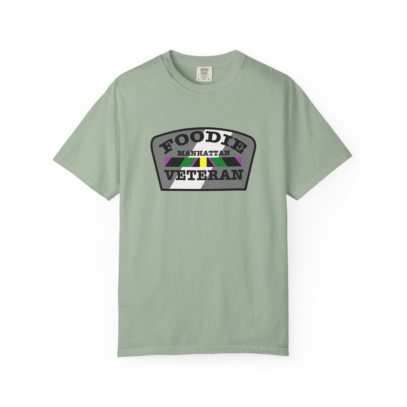 L.O.E.F Foodie Veteran Manhattan Unisex Tee Shirt (Gray)
