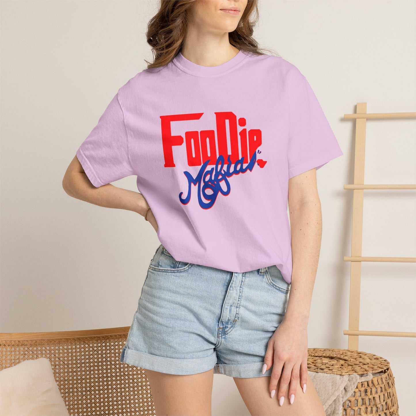 L.O.E.F Red Foodie Mafia Unisex Tee shirt (Cobalt Blue)