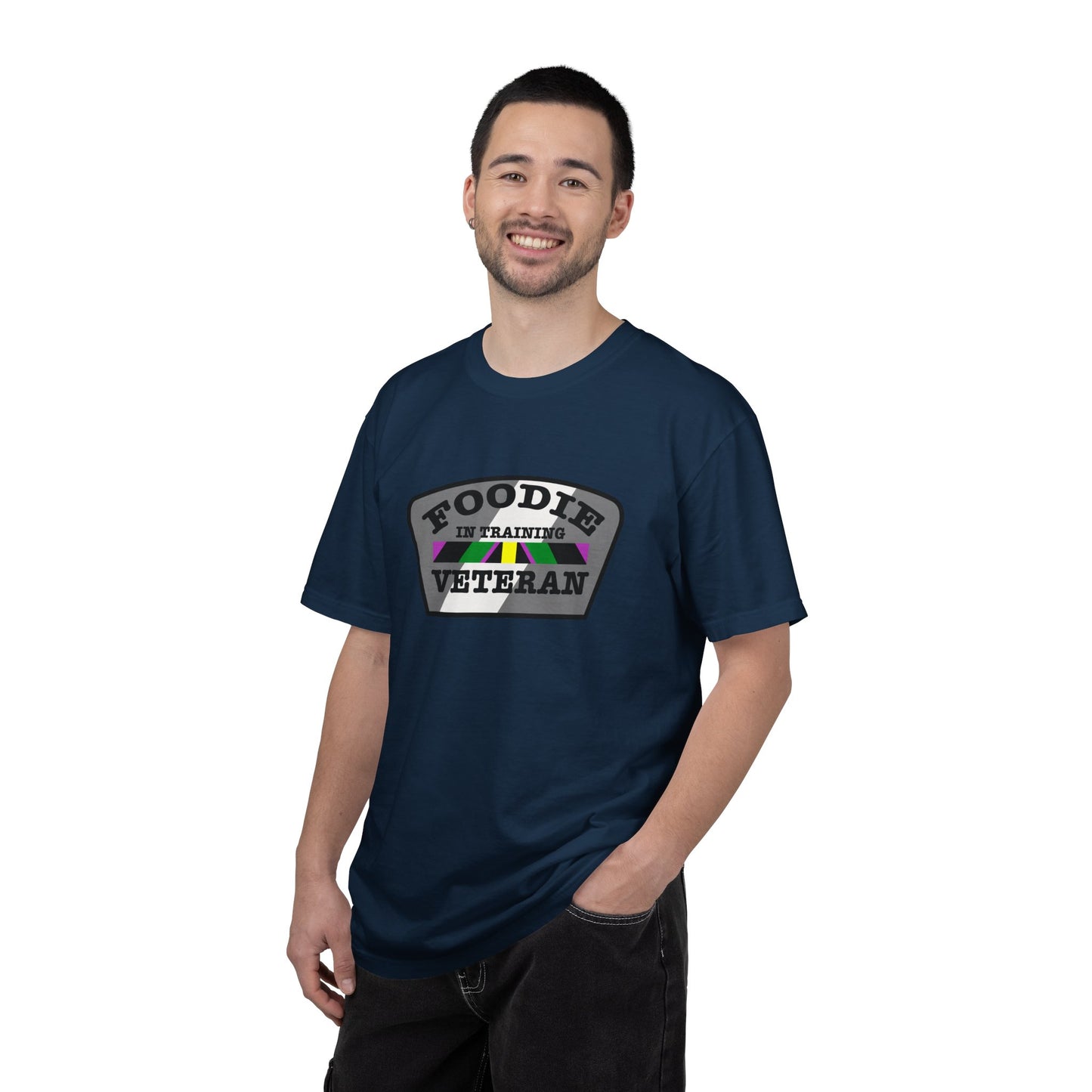 L.O.E.F Foodie Veteran IN TRAINING Unisex Tee Shirt (Gray)