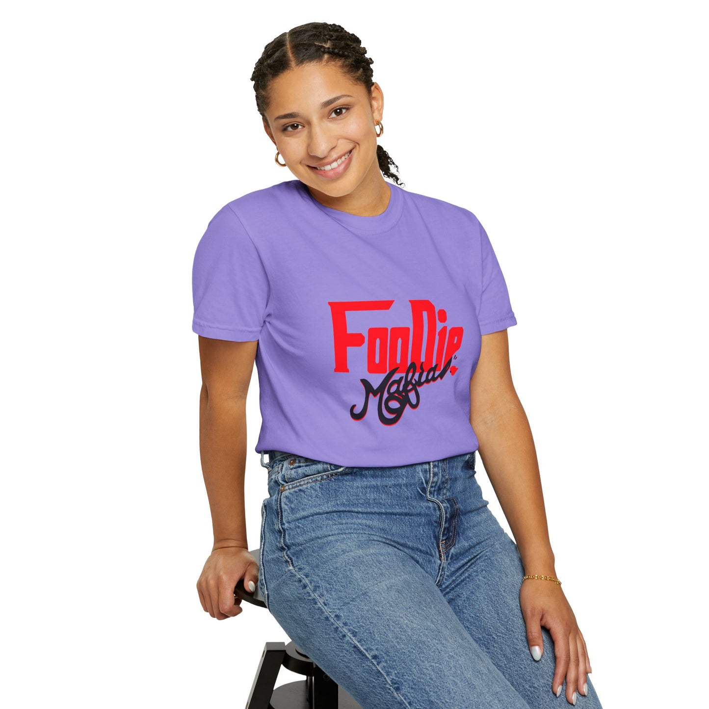 L.O.E.F Red Foodie Mafia Unisex Tee shirt (Black)