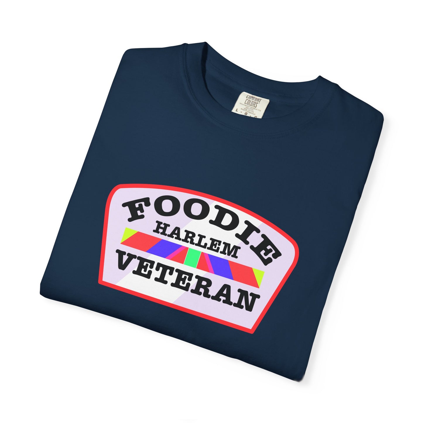 L.O.E.F Foodie Veteran HARLEM Unisex Tee Shirt (Soft Pink)
