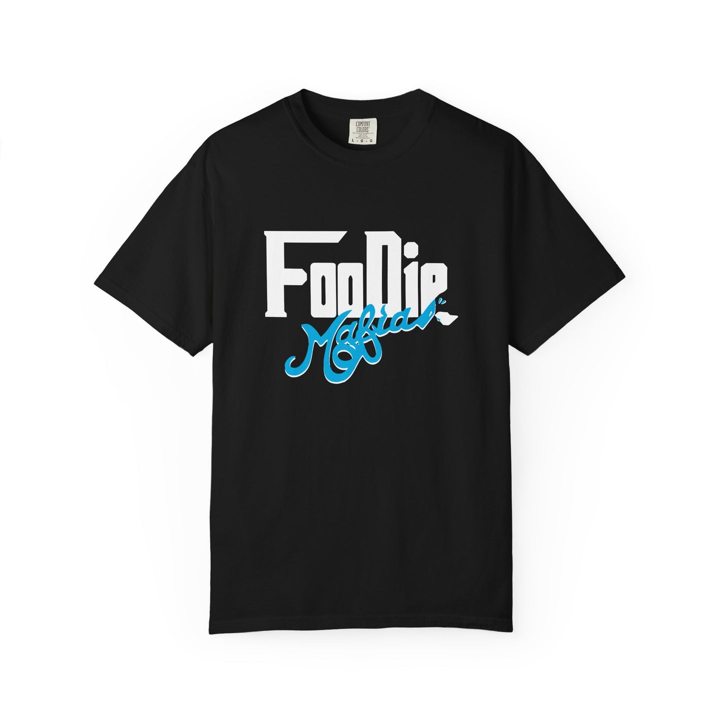 L.O.E.F White Foodie Mafia Unisex Tee Shirt  (Apricot)