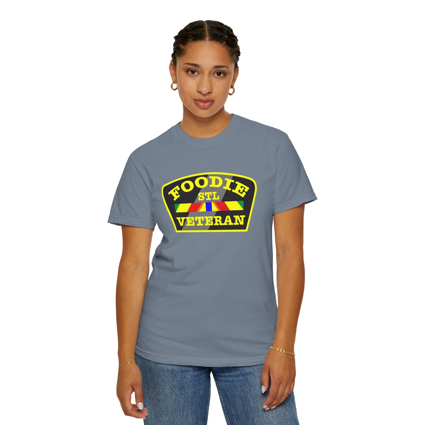 L.O.E.F Foodie Veteran STL Unisex Tee Shirt (Yellow)