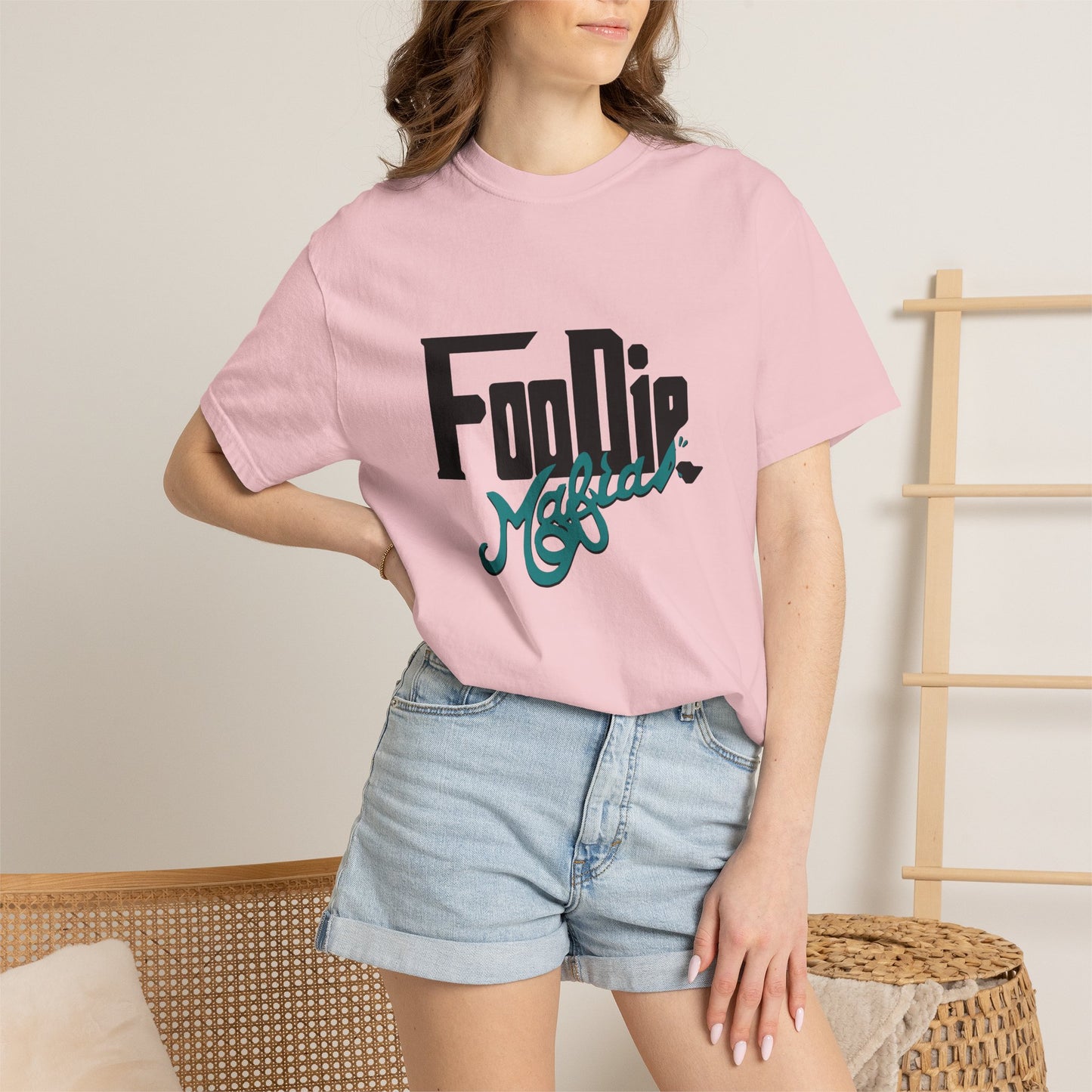 L.O.E.F Foodie Mafia Unisex Tee shirt (Teal)