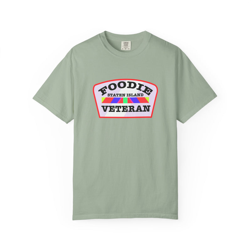 L.O.E.F Foodie Veteran STATEN ISLAND Unisex Tee Shirt (Soft Pink)