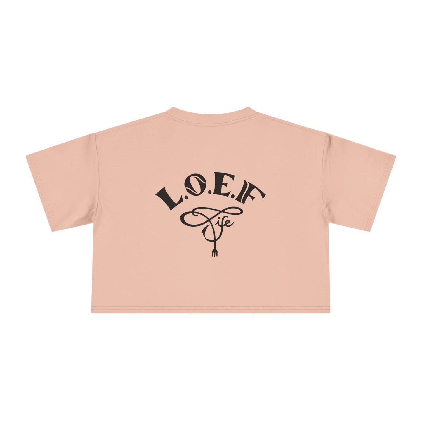L.O.E.F Foodie 4Life Vegan Crop Top (Violet)