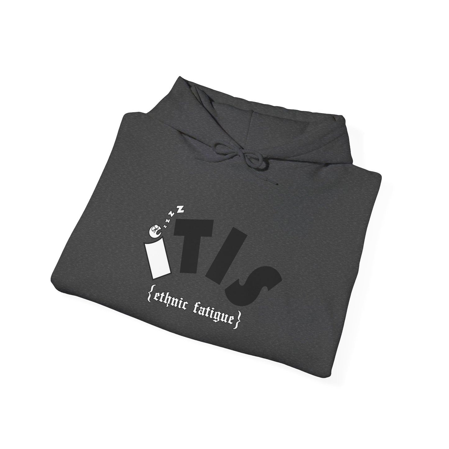 L.O.E.F ITIS Unisex Hooded Sweatshirt (White and Black)