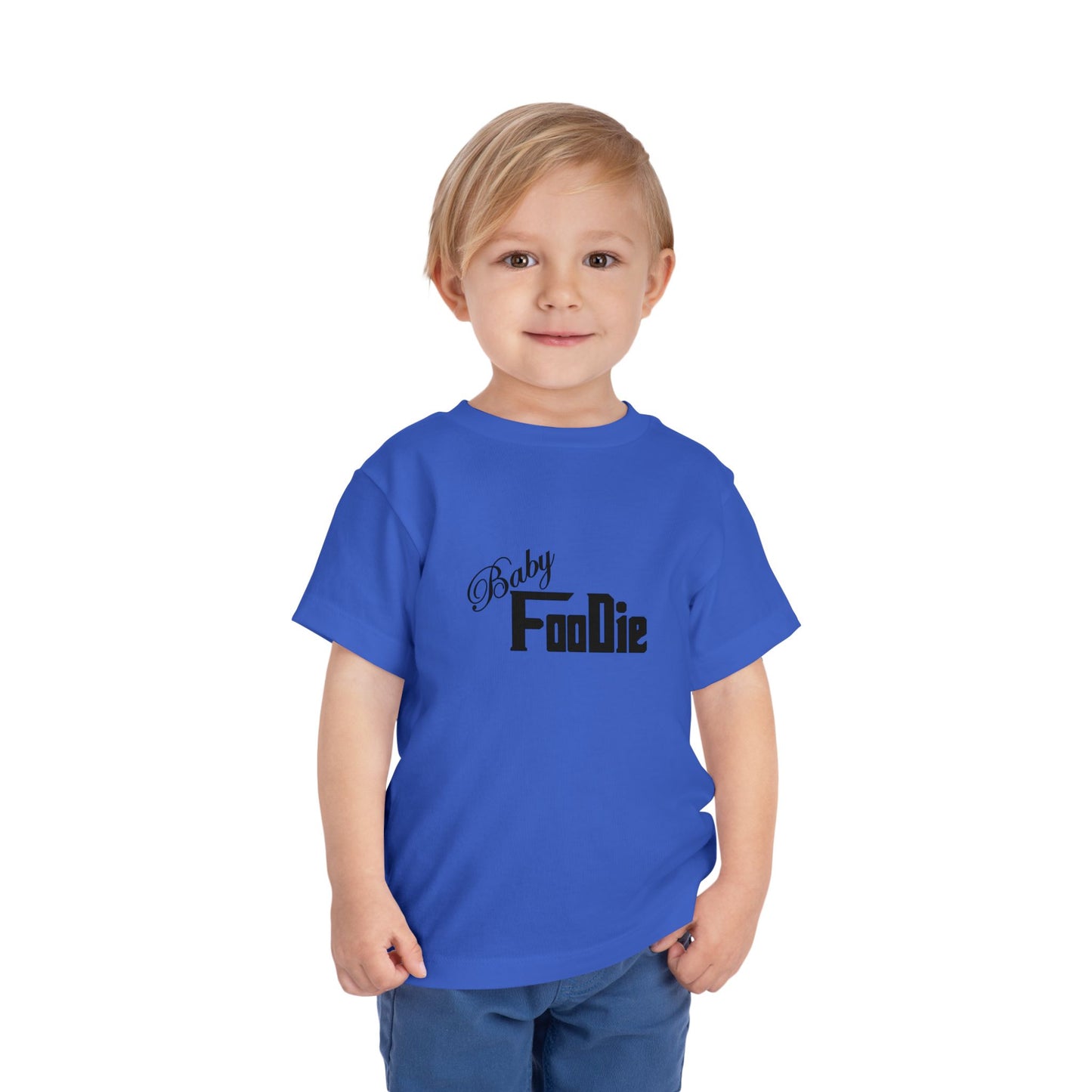 L.O.E.F Baby Foodie Toddler Short Sleeve Tee Shirt (Black)