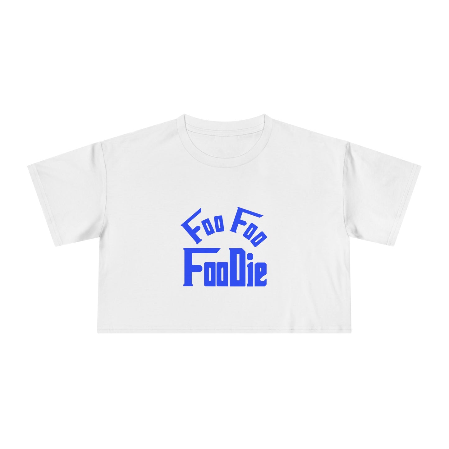 L.O.E.F FOO FOO FOODIE Women Crop Tee(Dark Blue)