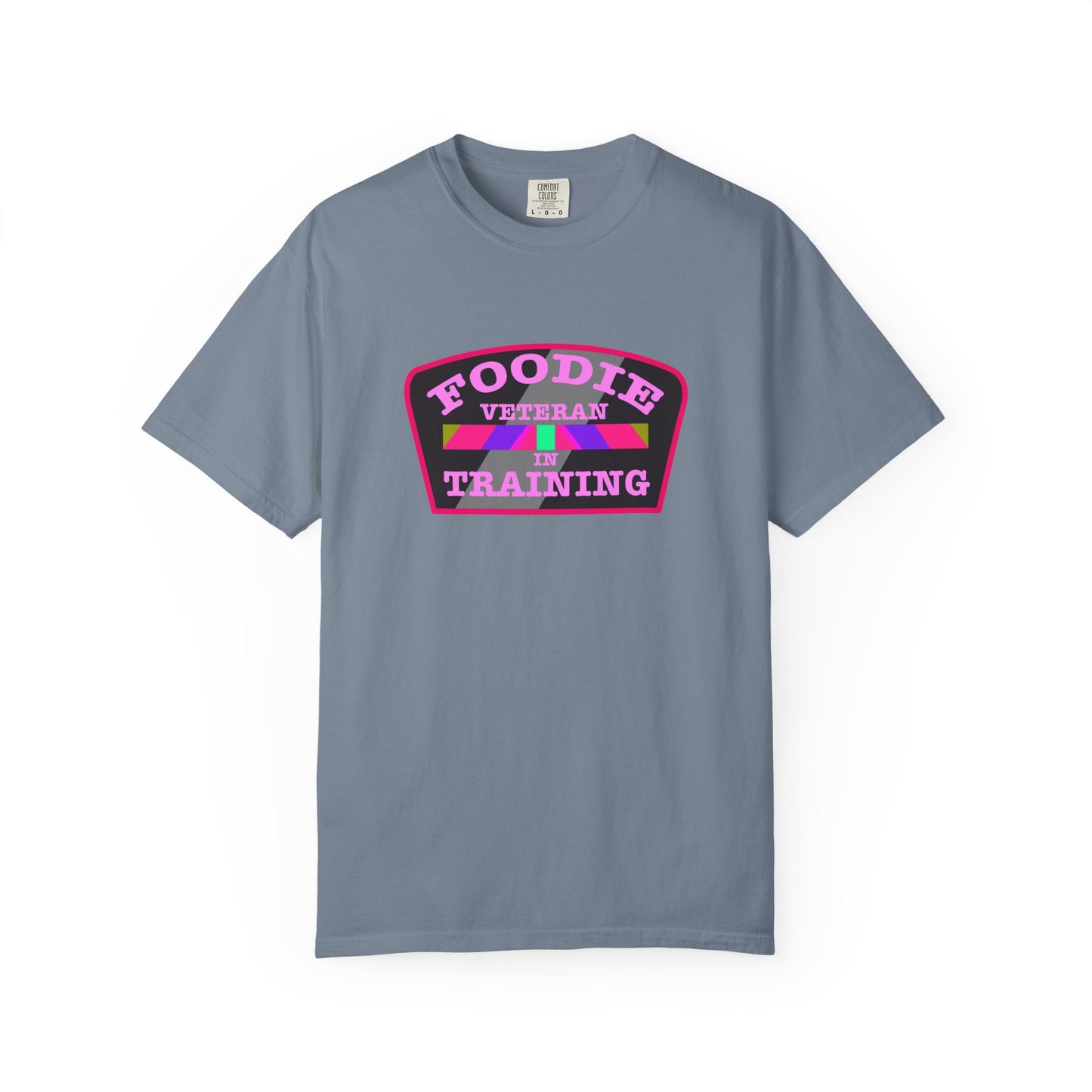 L.O.E.F Foodie Veteran IN TRAINING Unisex Tee Shirt (Pink)