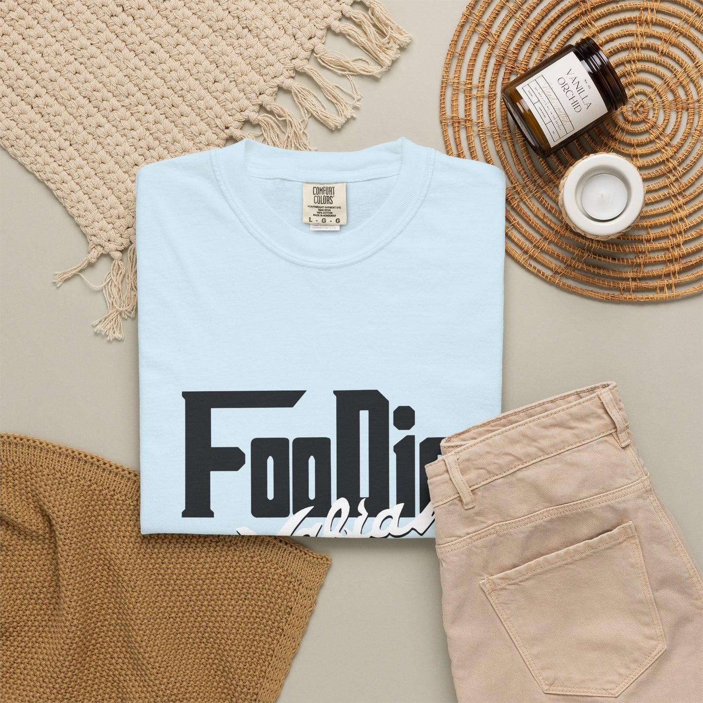 L.O.E.F Foodie Mafia Unisex Tee shirt (White)