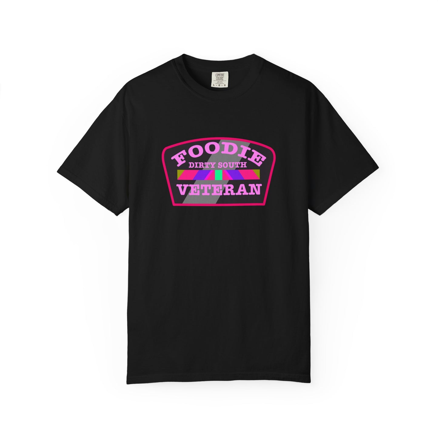 L.O.E.F Foodie Veteran DIRTY SOUTH Unisex Tee Shirt (Pink)