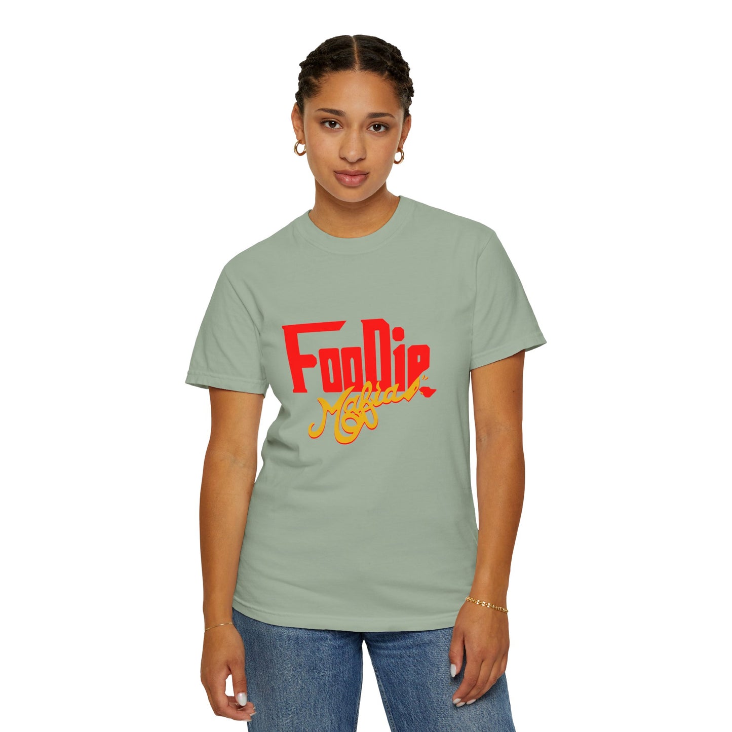 L.O.E.F Red Foodie Mafia Unisex Tee Shirt (Gold)