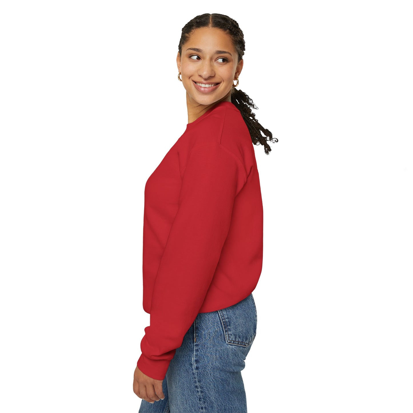 L.O.E.F ITIS Unisex Sweatshirt (White and Pink)