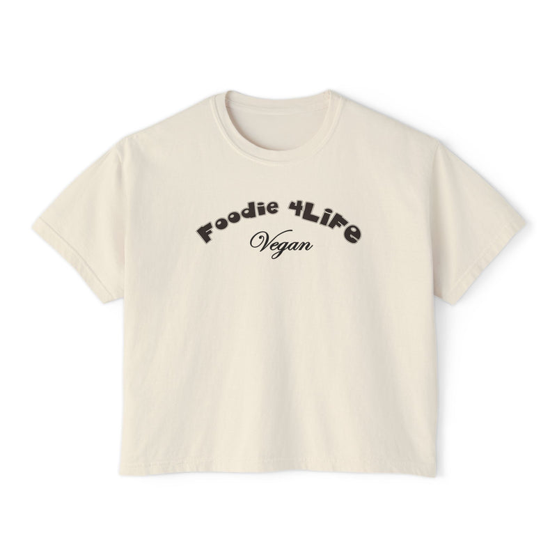 L.O.E.F Foodie 4Life Vegan Boxy Tee (Black)