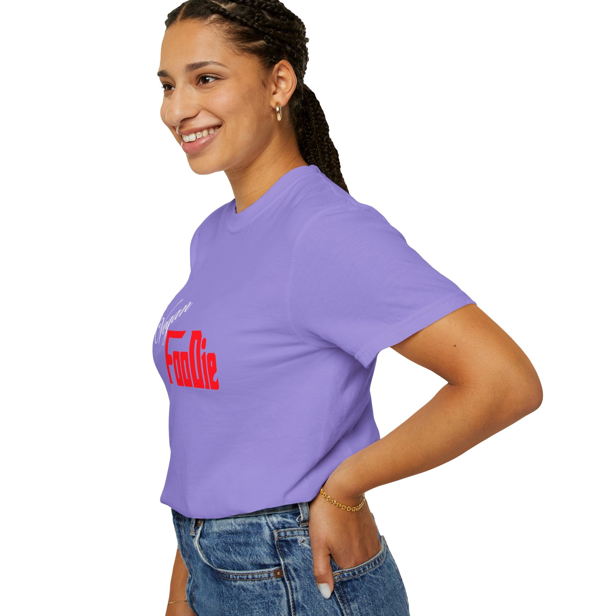 L.O.E.F Unisex Vegan Foodie Tee Shirt (Fiery Red)