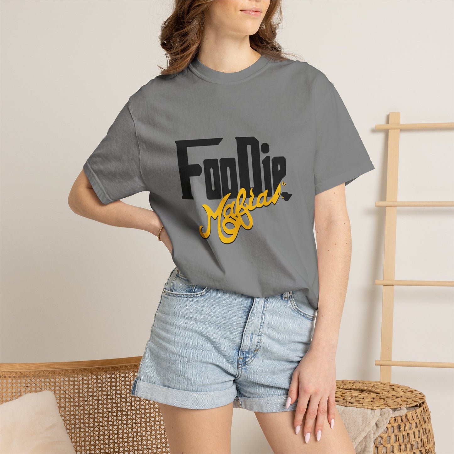 L.O.E.F Foodie Mafia Unisex Tee Shirt (Yellow)