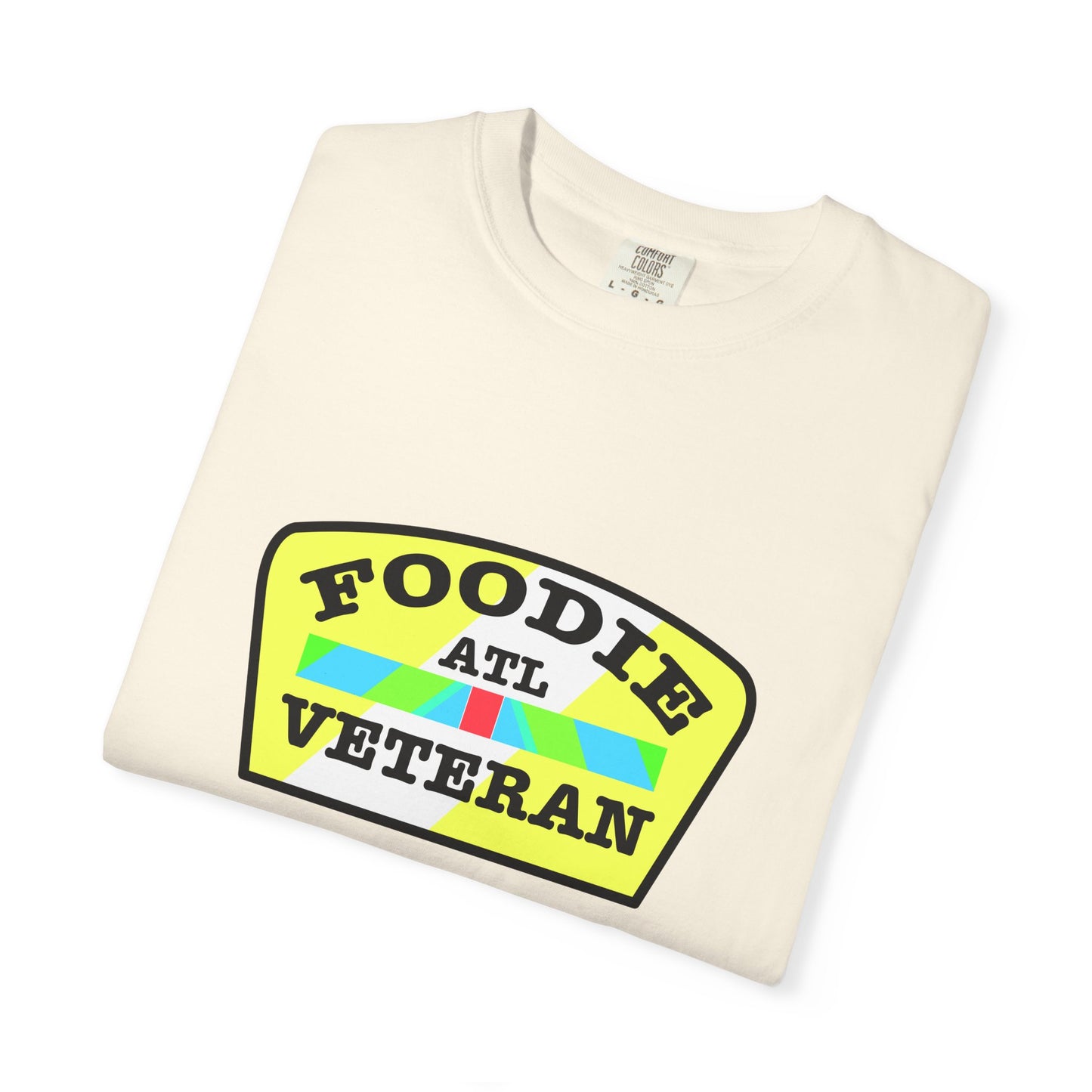 L.O.E.F Foodie Veteran ATL Unisex Tee Shirt (Yellow and Black)
