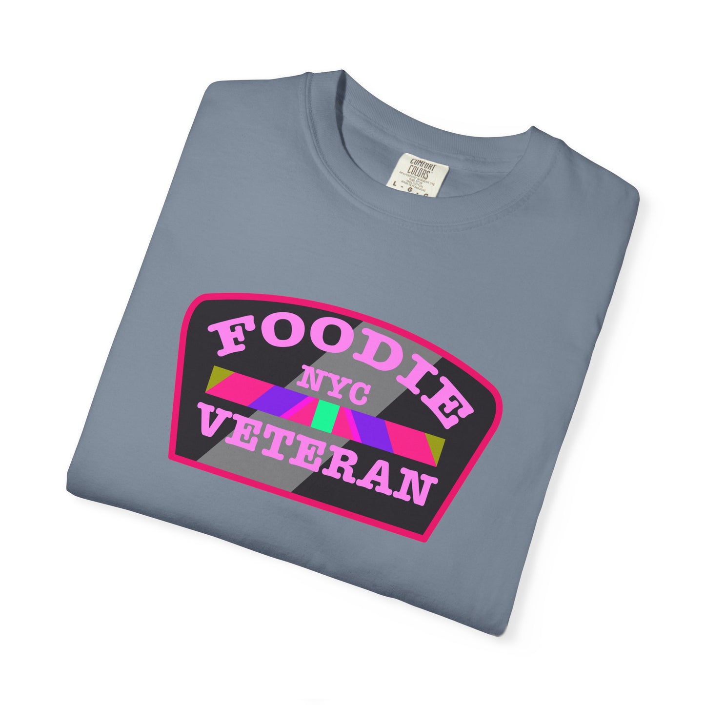 L.O.E.F Foodie Veteran NYC Unisex Tee Shirt (Pink)