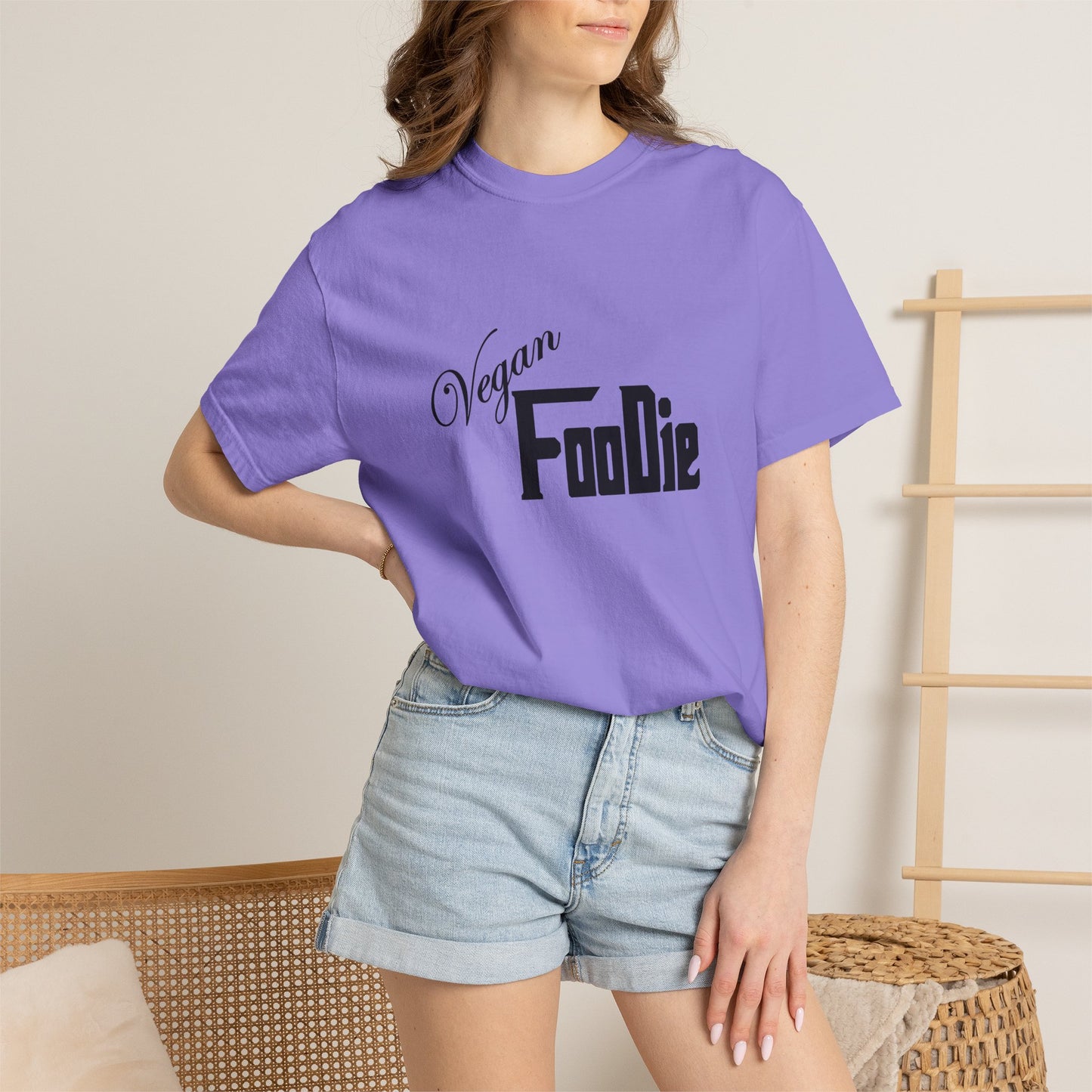 L.O.E.F Unisex Vegan Foodie Tee Shirt (Black)