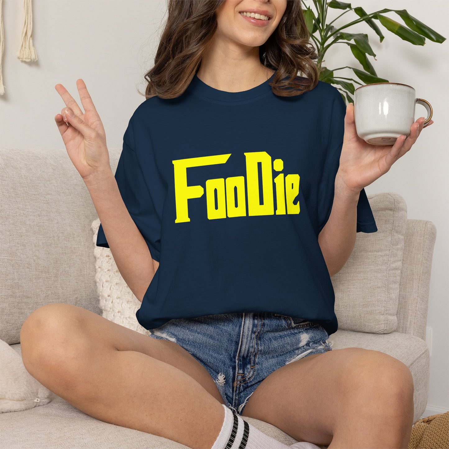 L.O.E.F Foodie Unisex Tee Shirt  (Yellow)