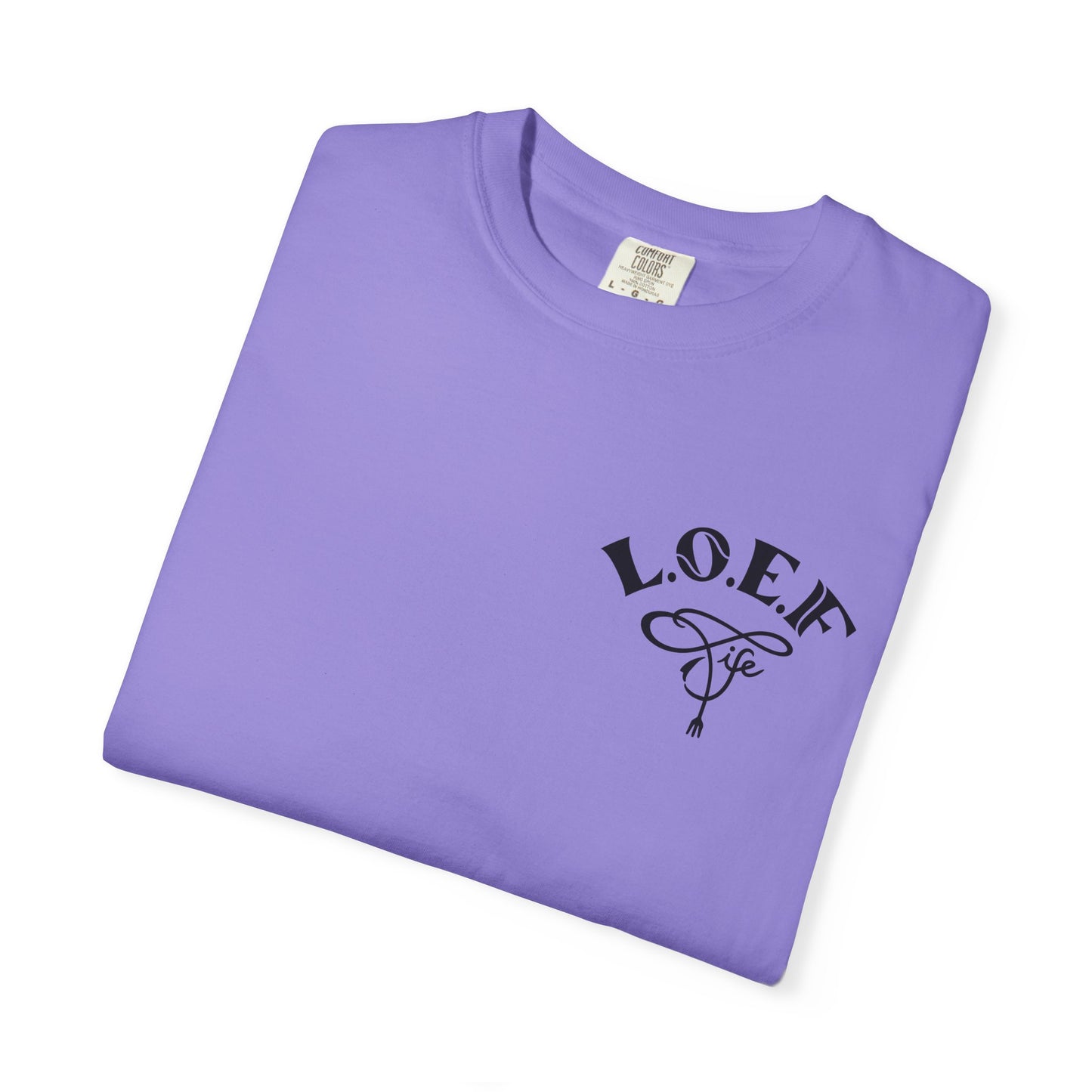 L.O.E.F Foodie 4Life Vegan Unisex Tee Shirt (Neon Yellow)