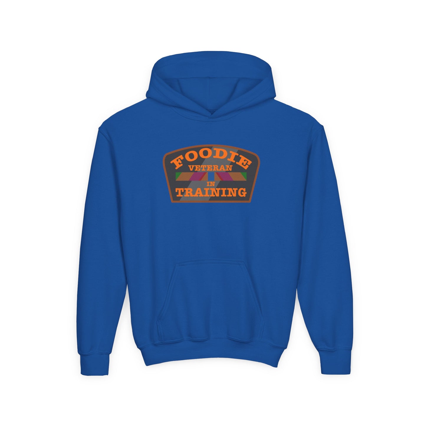 L.O.E.F Foodie Veteran In Training Kids Hoodie (Orange)