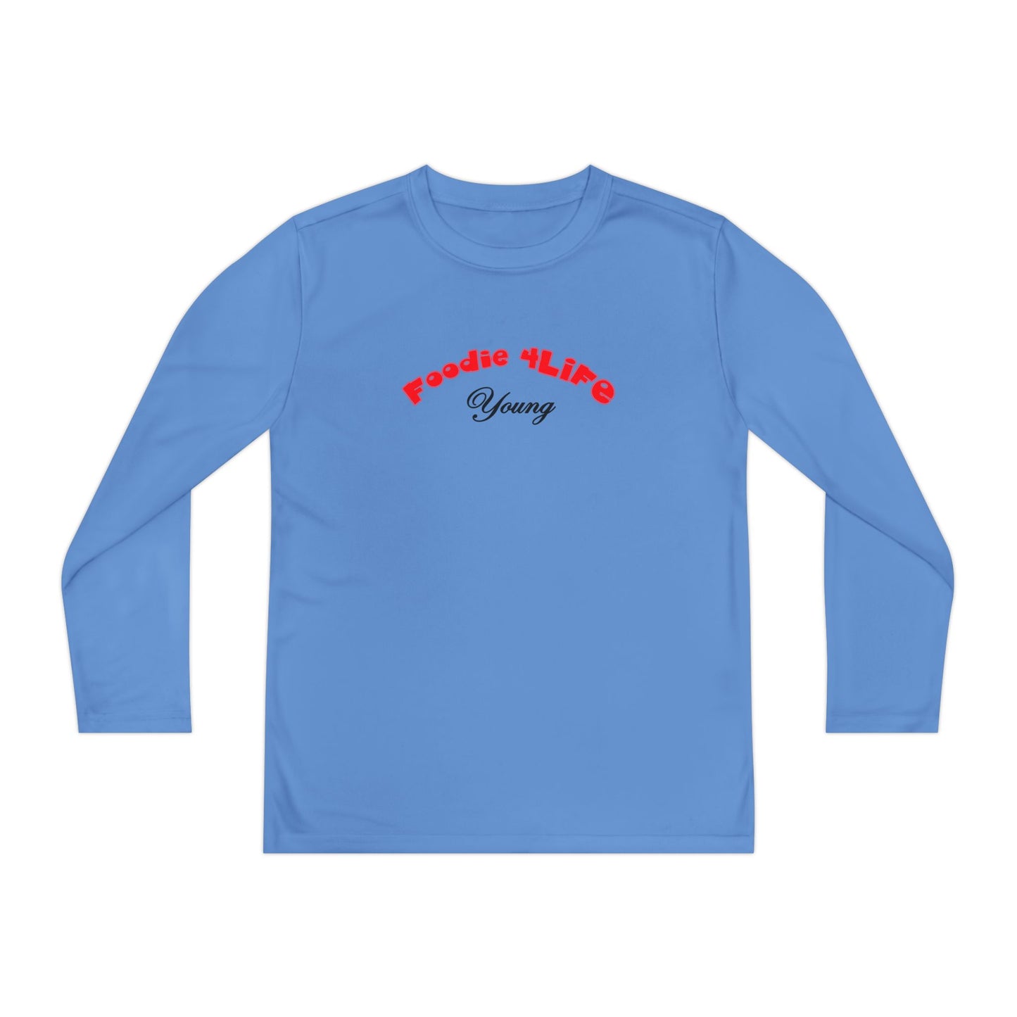 L.O.E.F Foodie 4Life Young Long Sleeve Tee  (Fiery Red)