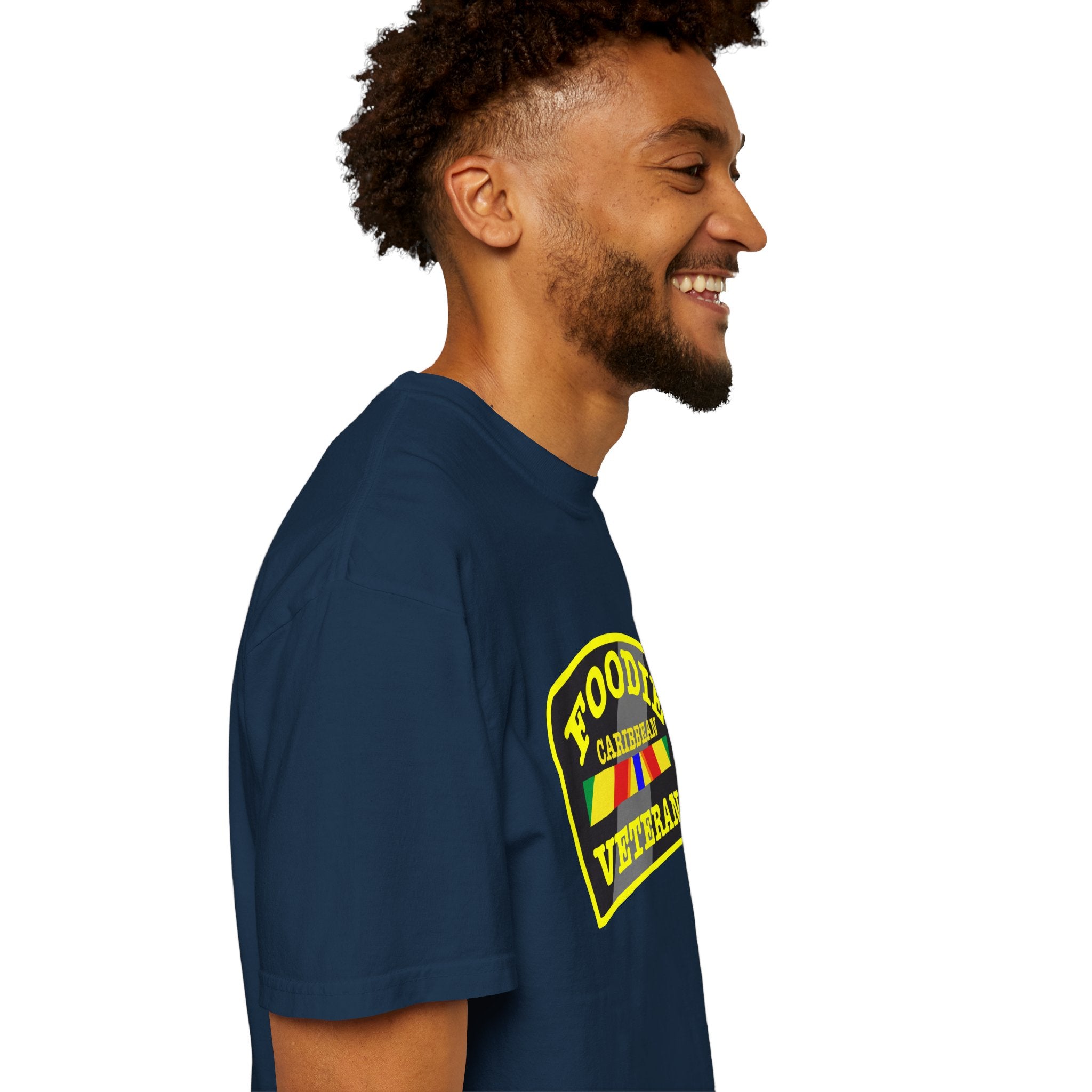 L.O.E.F Foodie Veteran CARIBBEAN Unisex Tee Shirt (Yellow)