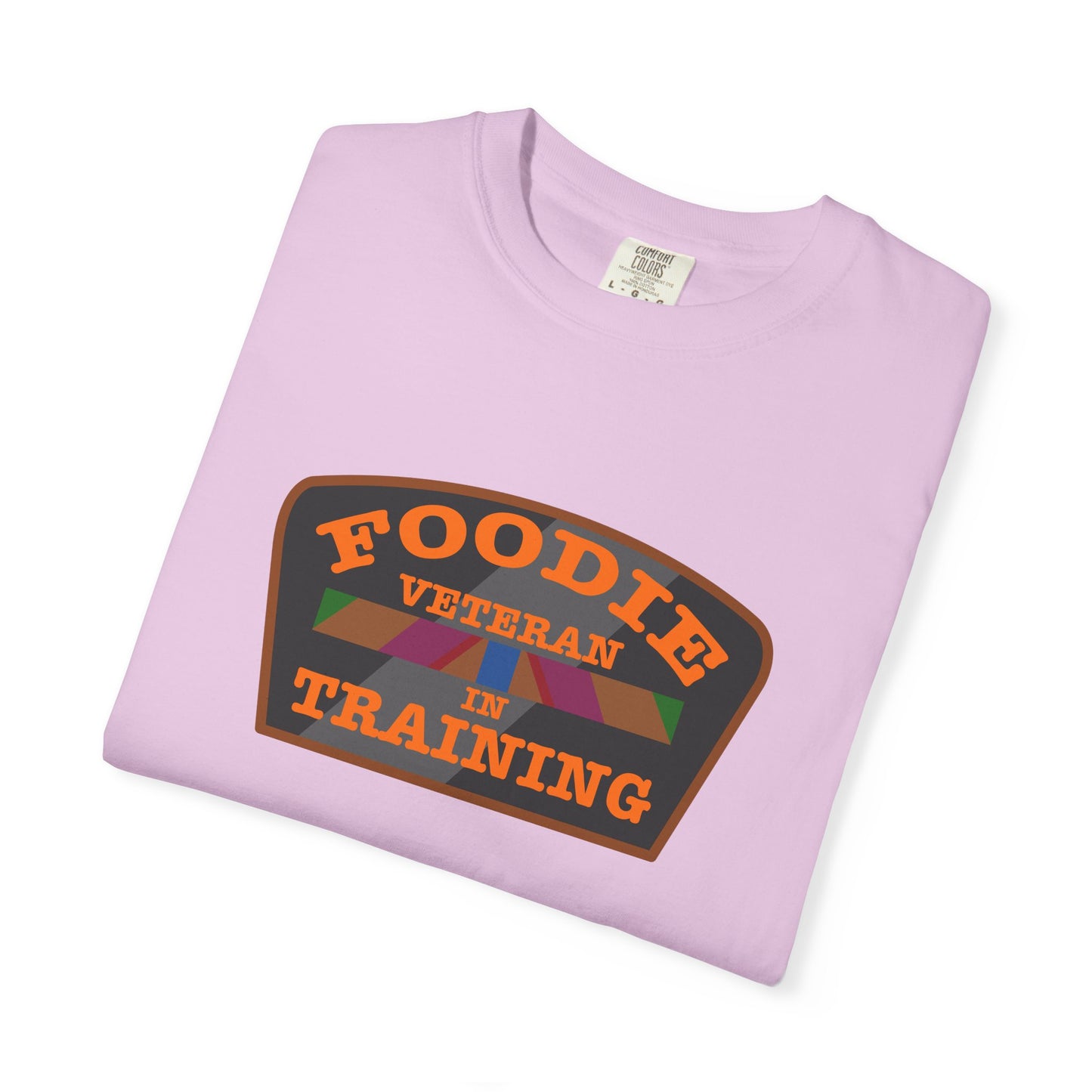 L.O.E.F Foodie Veteran IN TRAINING Unisex Tee Shirt (Orange)