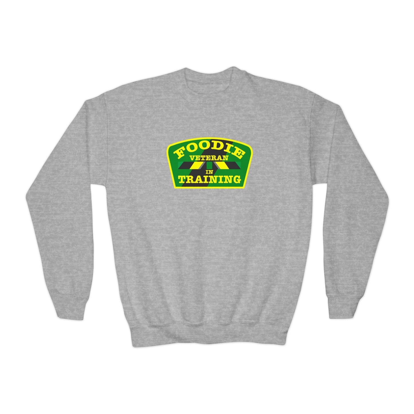 L.O.E.F Young Foodie Veteran In Training Sweatshirt (Yellow and Green)