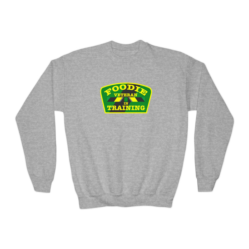 L.O.E.F Young Foodie Veteran In Training Sweatshirt (Yellow and Green)