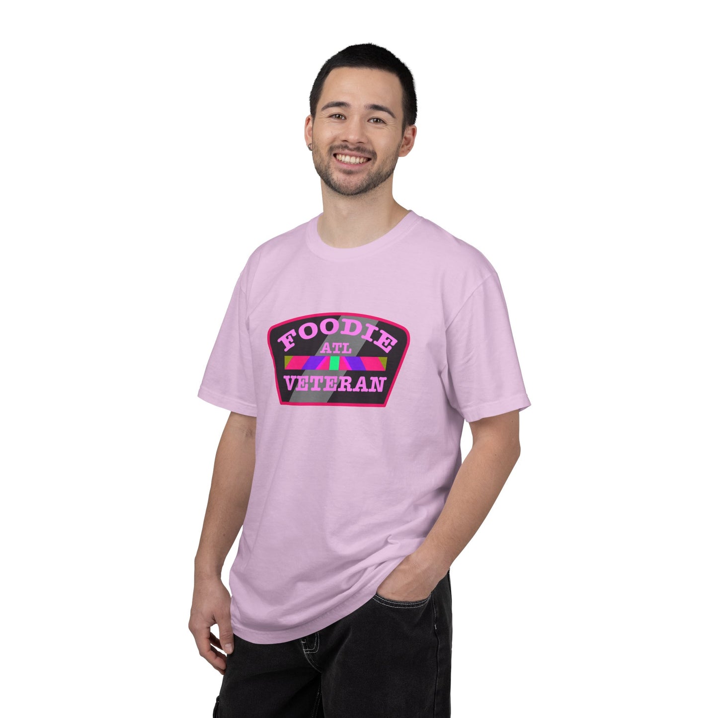 L.O.E.F Foodie Veteran ATL Unisex Tee Shirt (Pink)
